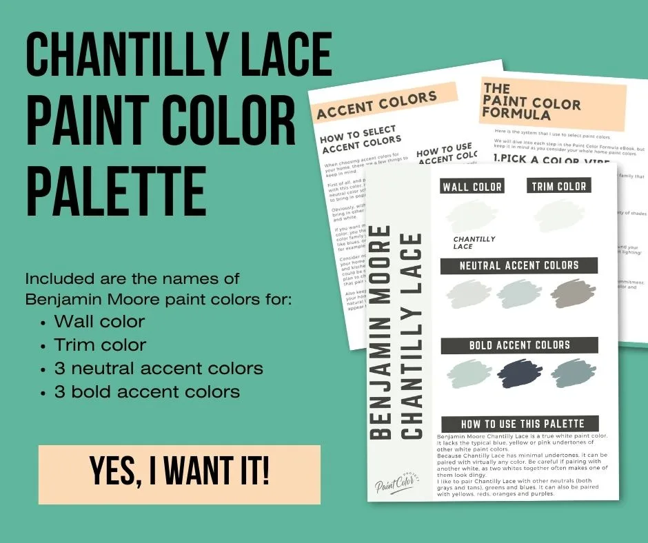chantilly lace paint color palette