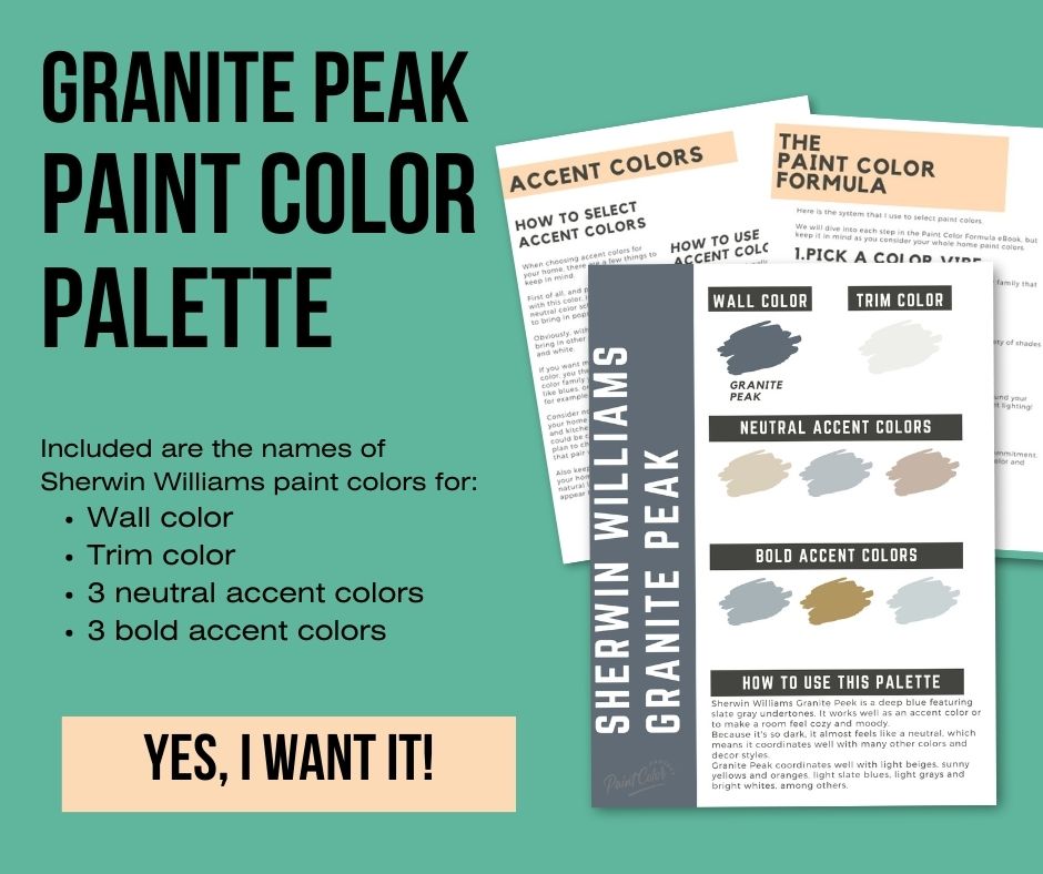 granite peak paint color palette
