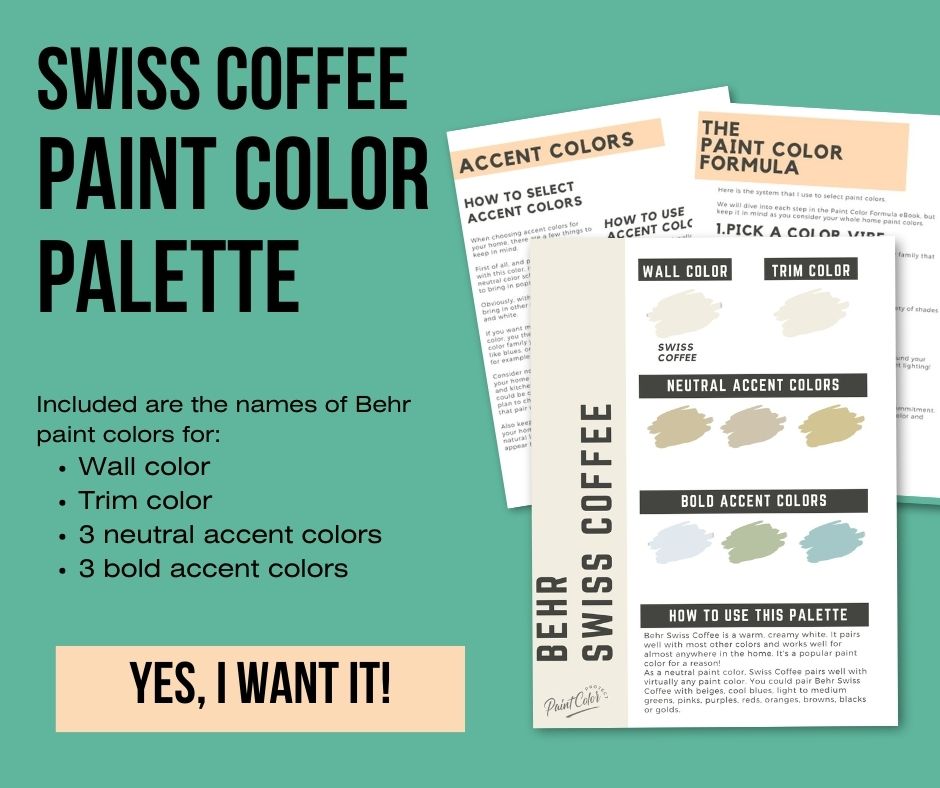 behr swiss coffee paint color palette