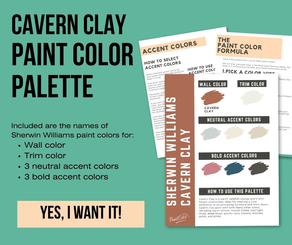 cavern clay paint color palette