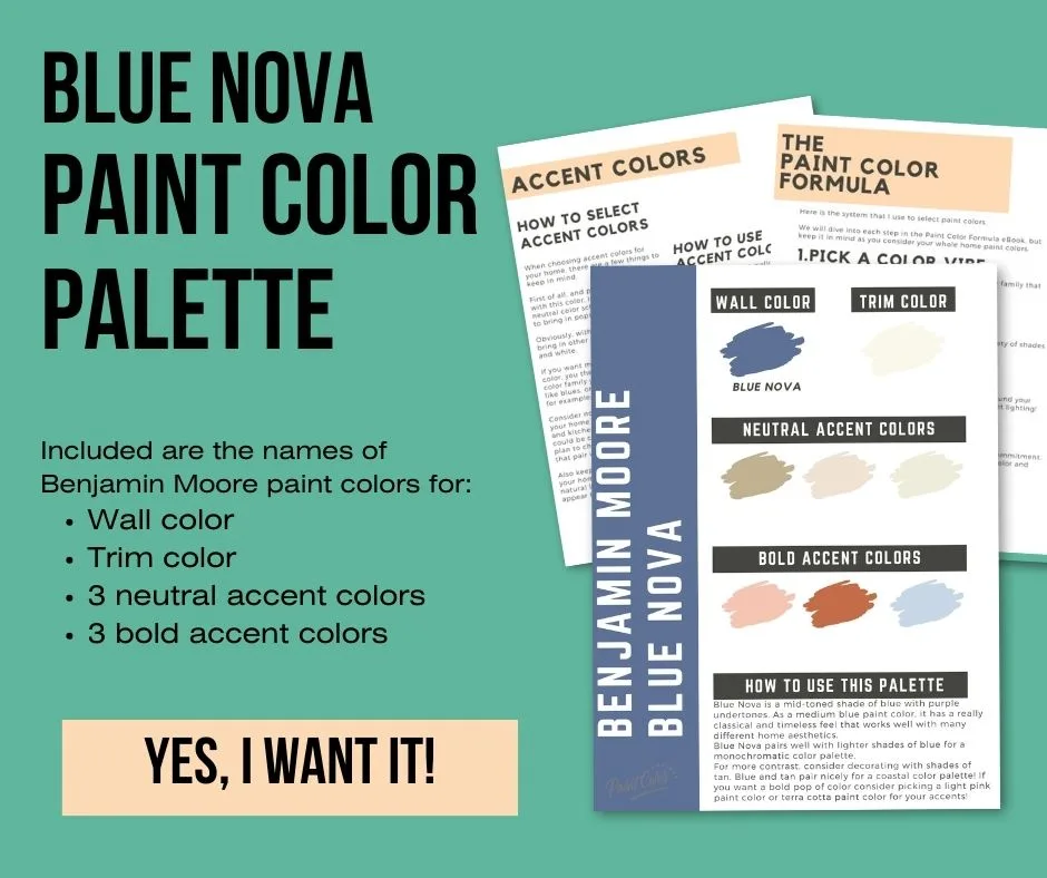 blue nova paint color palette