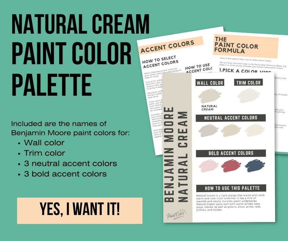 natural cream paint color palette
