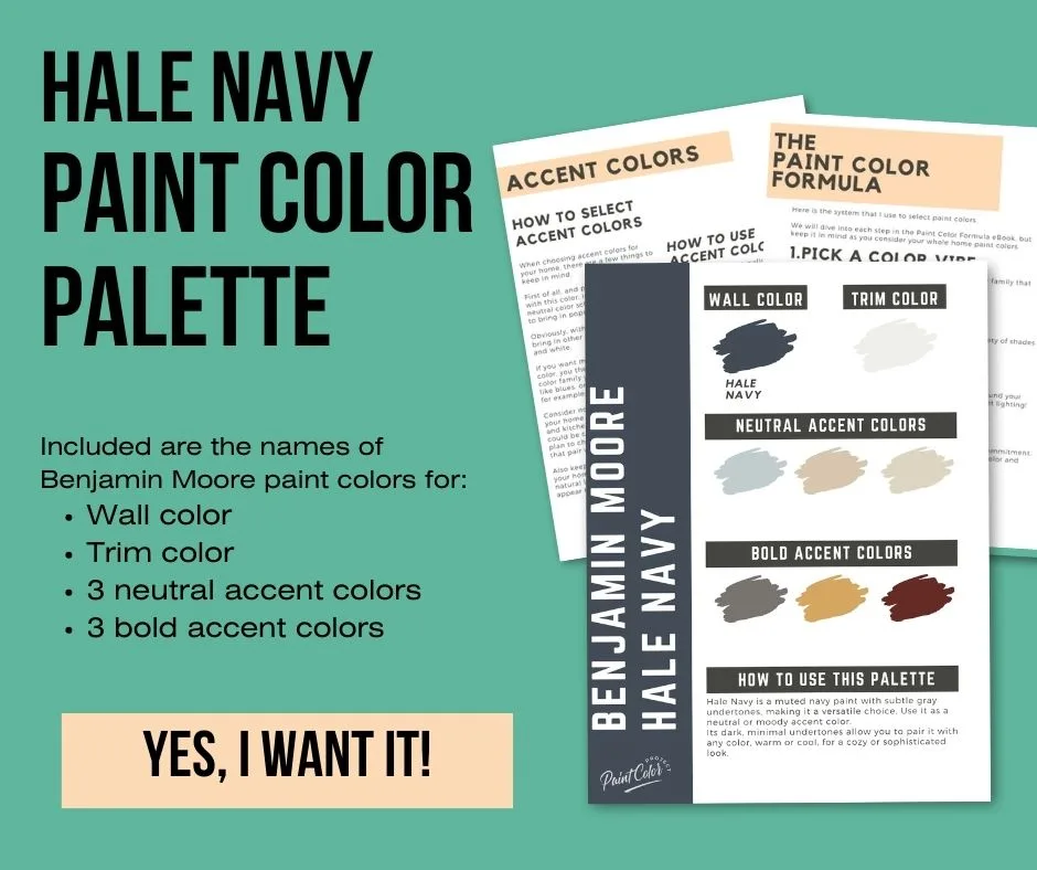 hale navy paint color palette