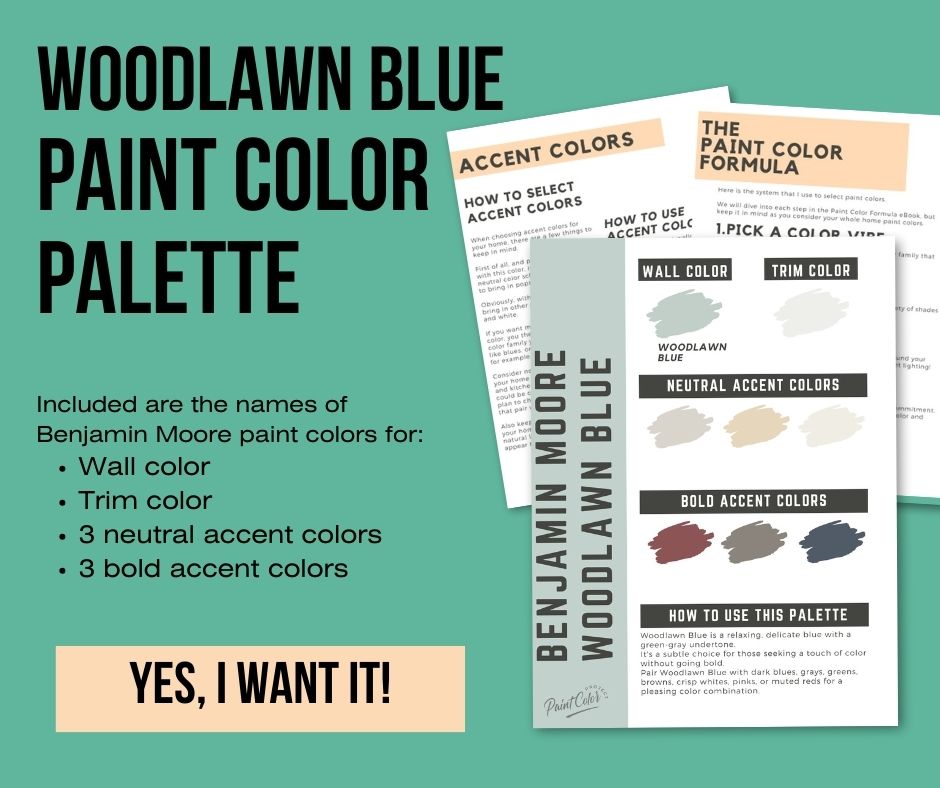 woodlawn blue paint color palette