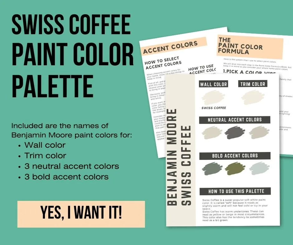 BM swiss coffee paint color palette