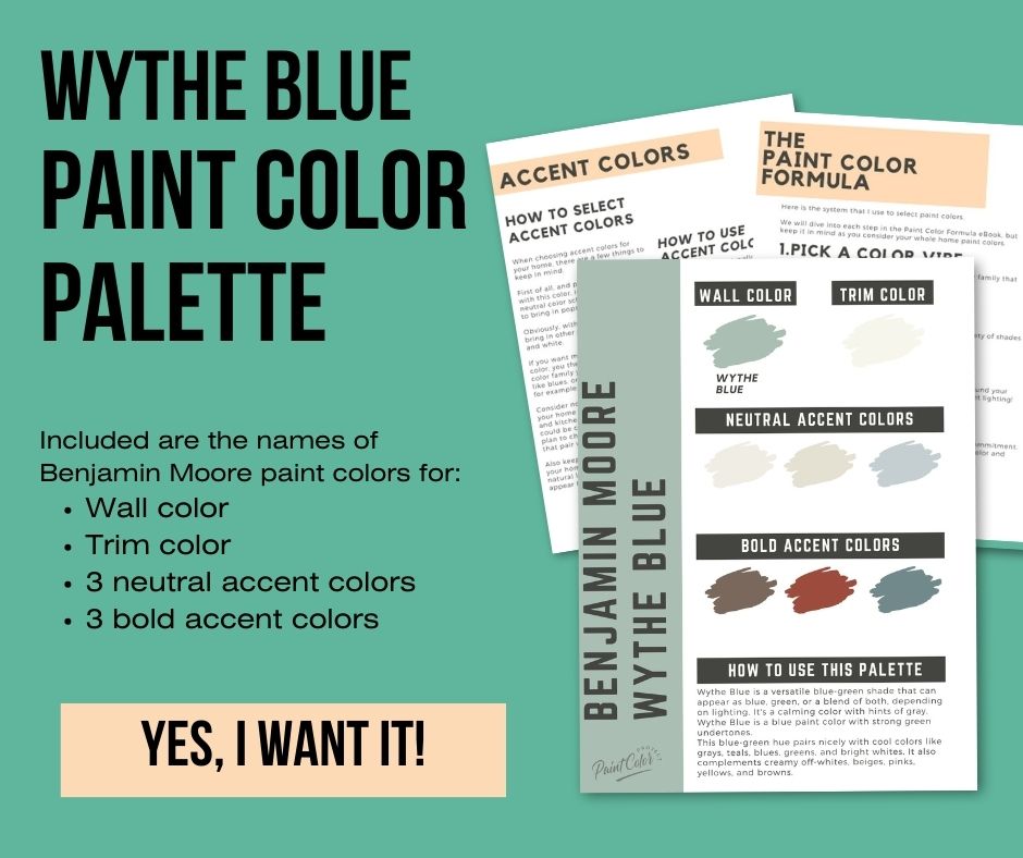 wythe blue paint color palette