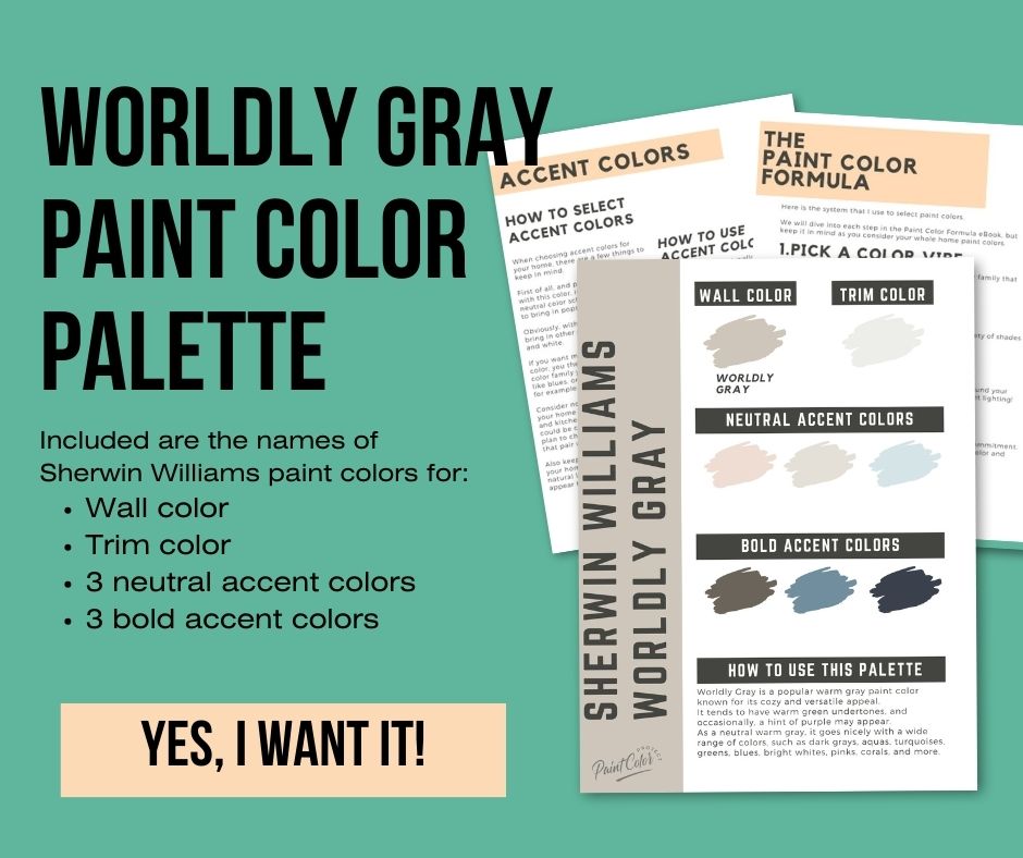 Sherwin Williams Worldly Gray Palette