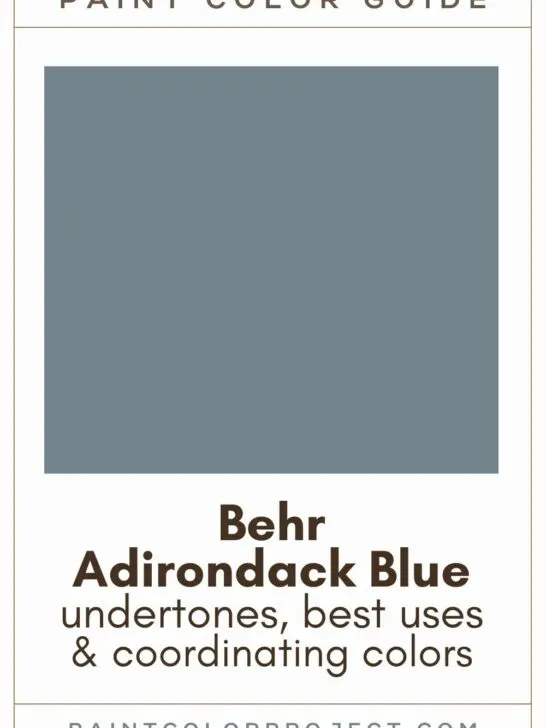 Behr Adirondack Blue Paint Color Guide