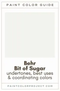 Behr Bit of Sugar Paint Color Guide