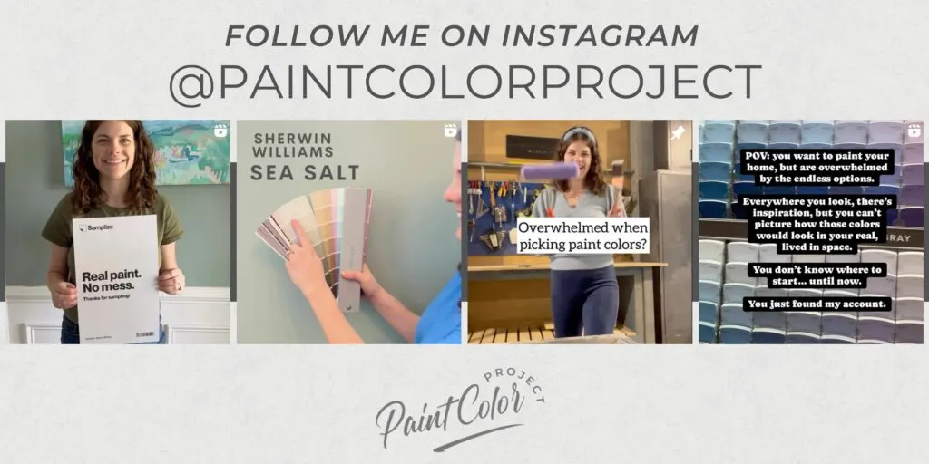 Follow me on instagram - paint color project