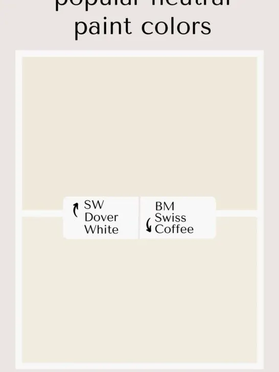 SW Dover White vs BM Swiss Coffee