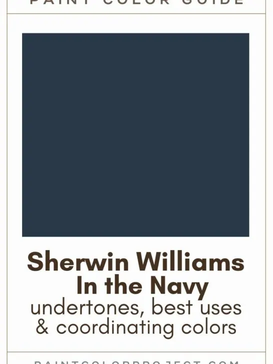 Sherwin Williams In the Navy Paint Color Guide