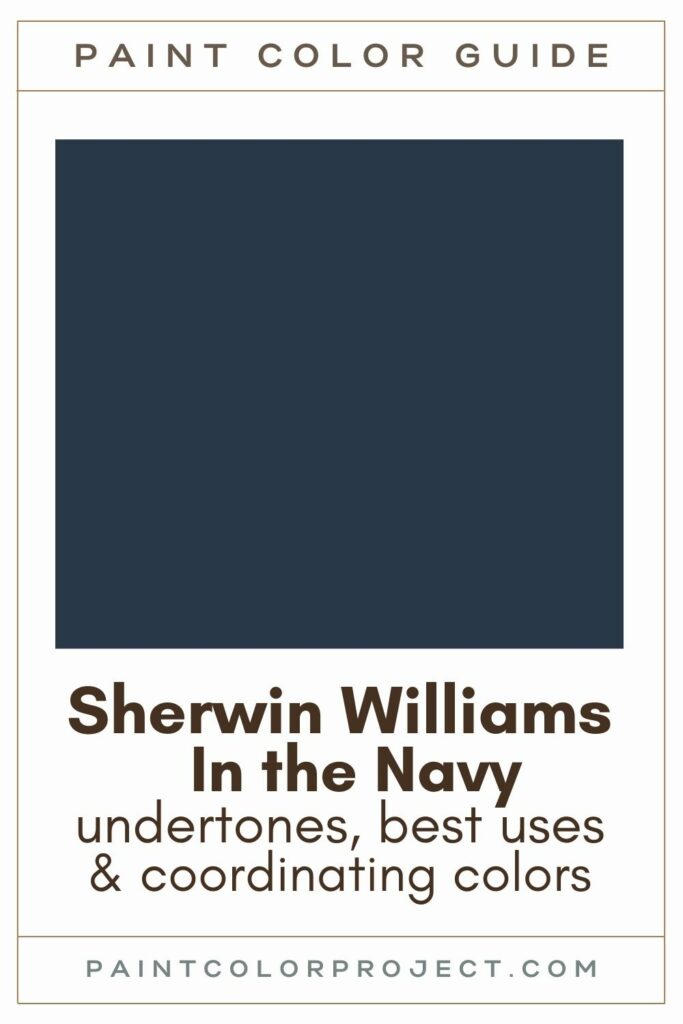 Sherwin Williams In the Navy Paint Color Guide