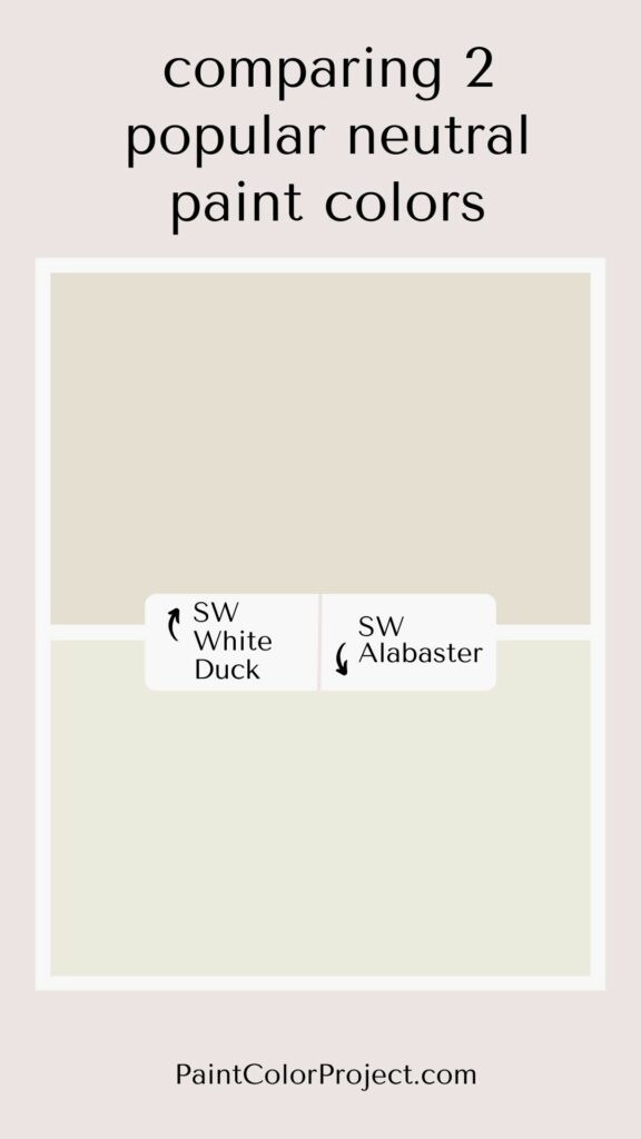 Sherwin Williams White Duck vs Alabaster