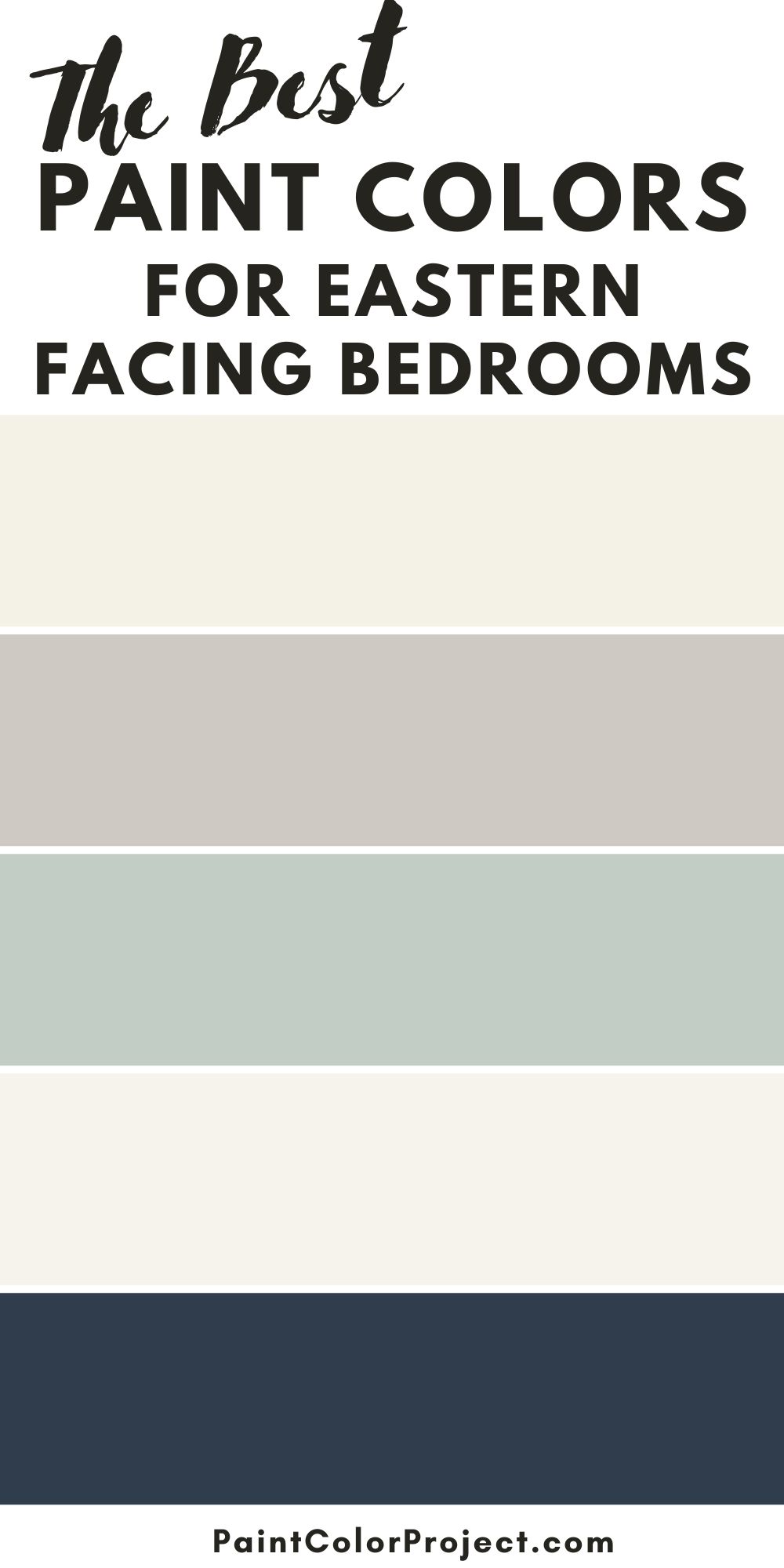 the best paint colors for east facing bedrooms