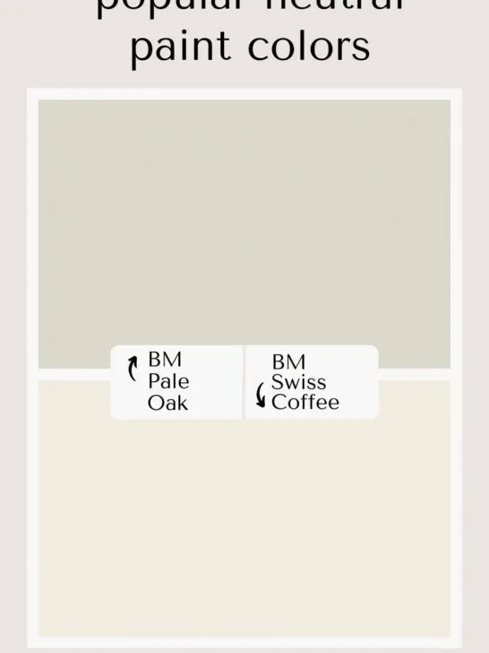 BM Pale Oak vs Swiss Coffee