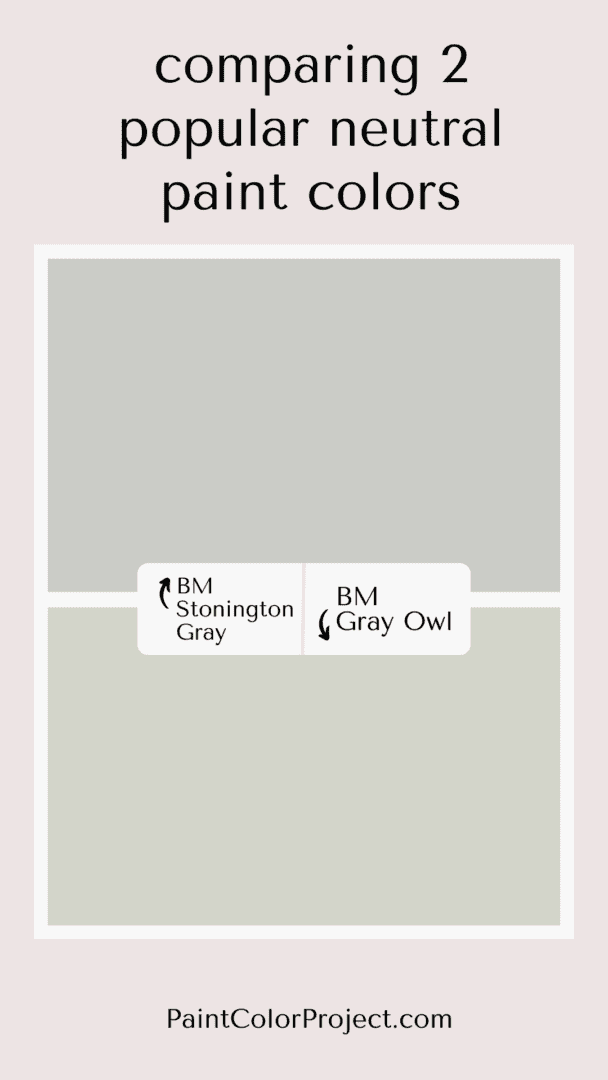 Benjamin Moore Stonington Gray Vs Gray Owl - The Paint Color Project