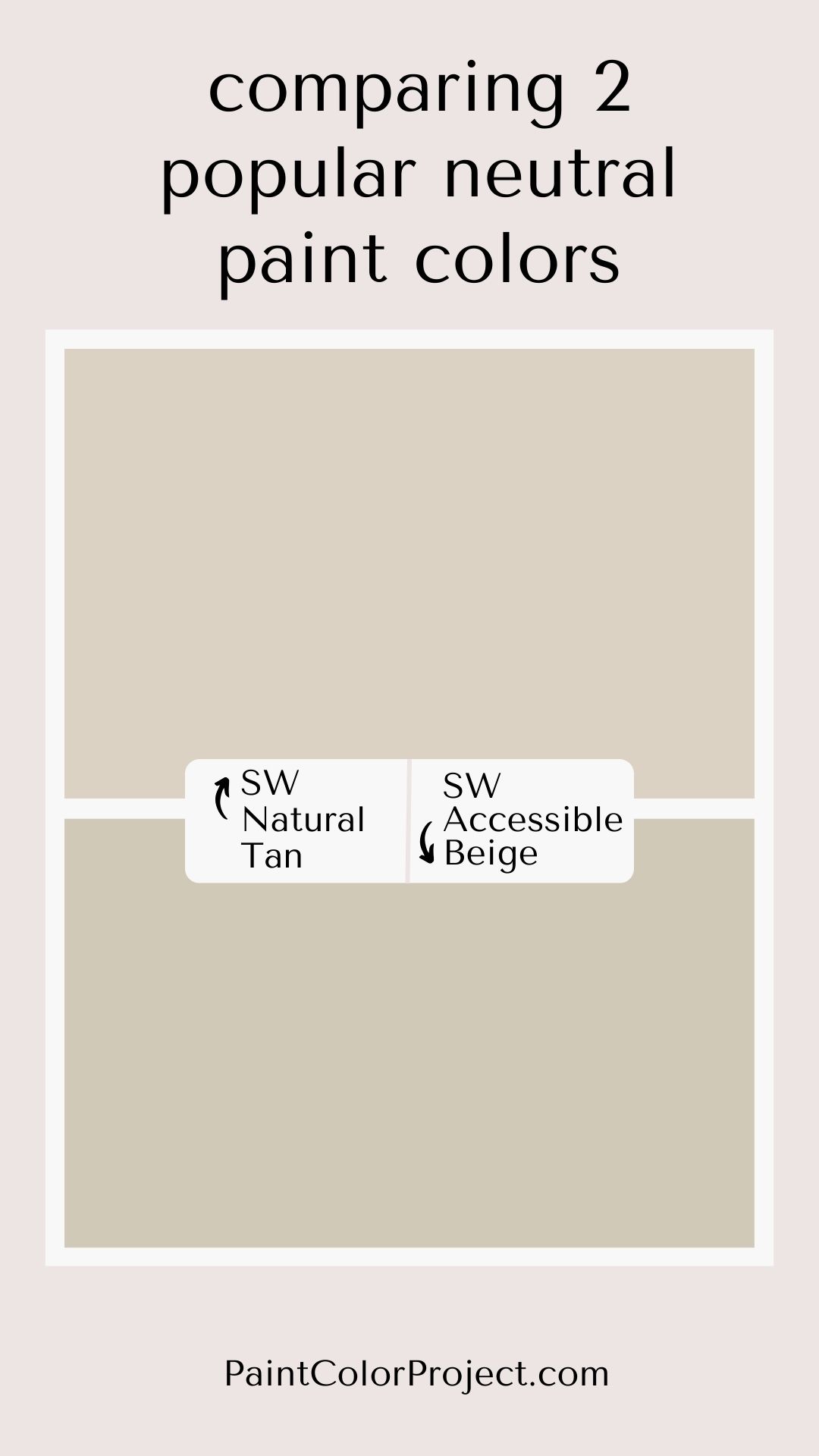 Sherwin Williams Natural Tan vs Accessible Beige