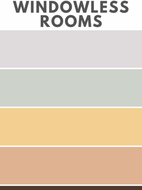 Best paint colors for windowless rooms.