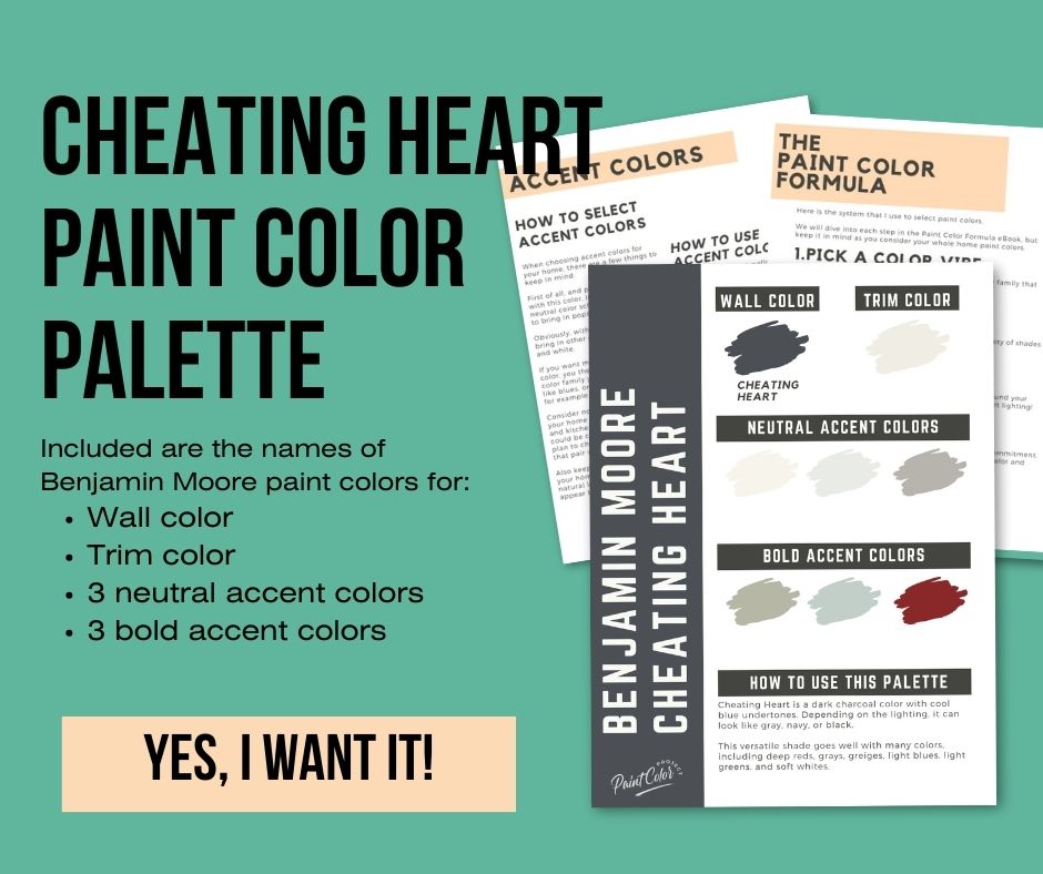 Benjamin Moore Cheating Heart Color Palette