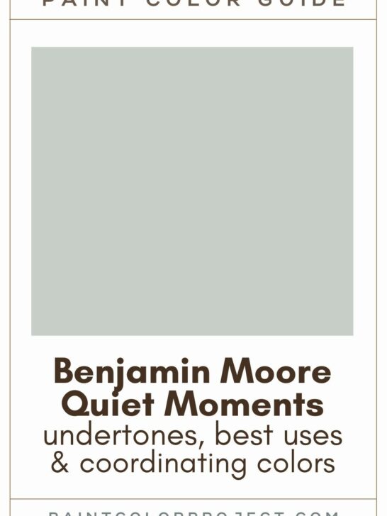 Benjamin Moore Quiet Moments Paint Color Guide