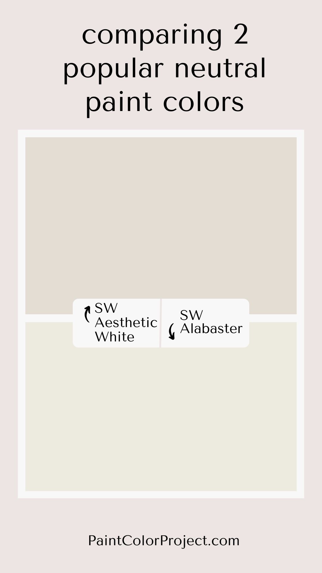 Sherwin Williams Aesthetic White Vs Alabaster Let S Compare The Paint Color Project