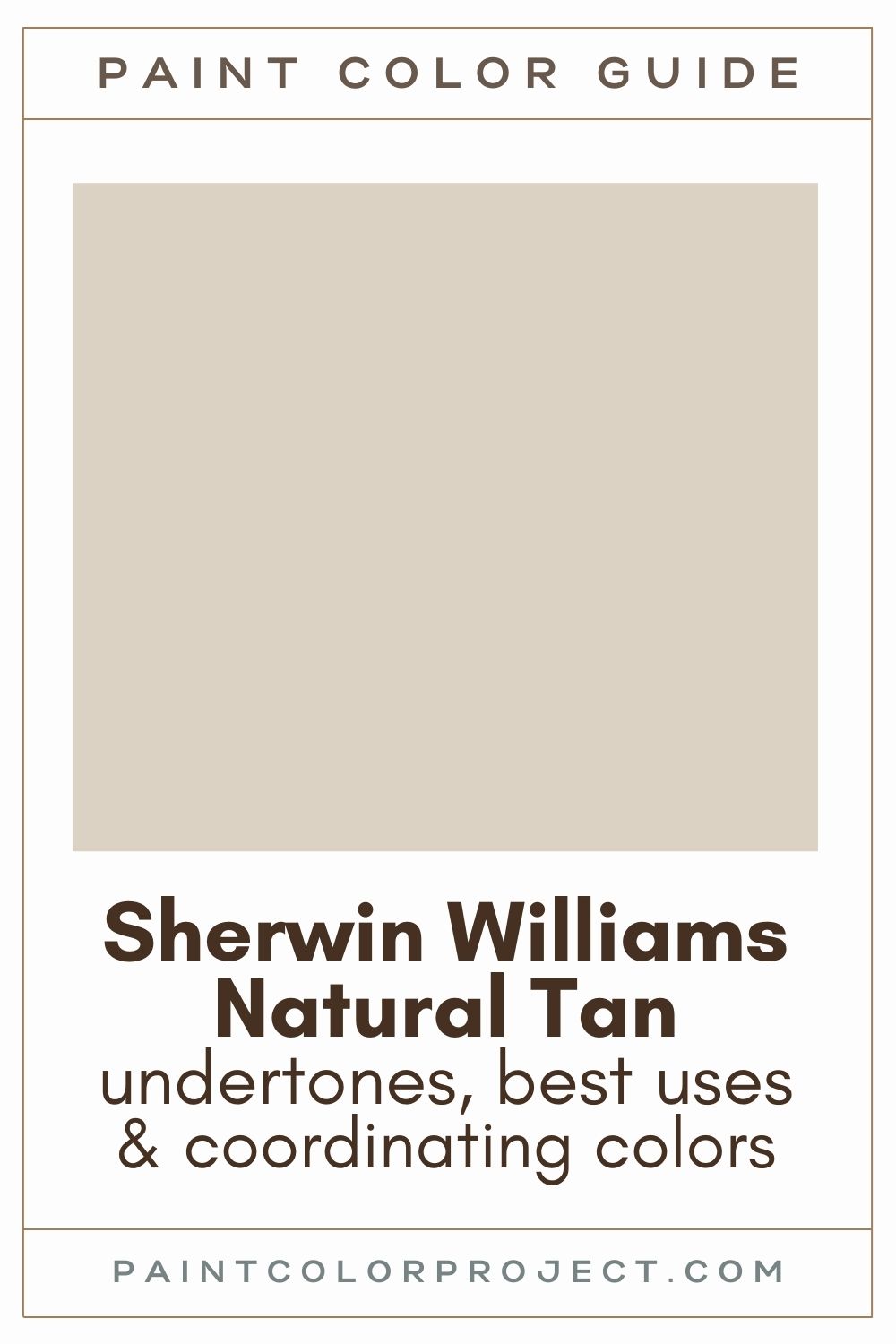 Sherwin Williams Natural Tan Paint Color Guide