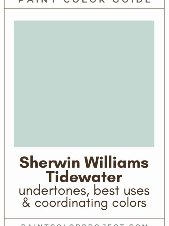 Sherwin Williams Tidewater Paint Color Guide