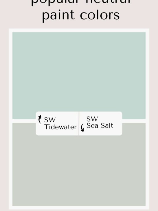 Sherwin Williams Tidewater vs Sea Salt