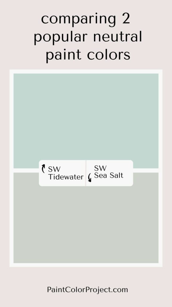 Sherwin Williams Tidewater vs Sea Salt