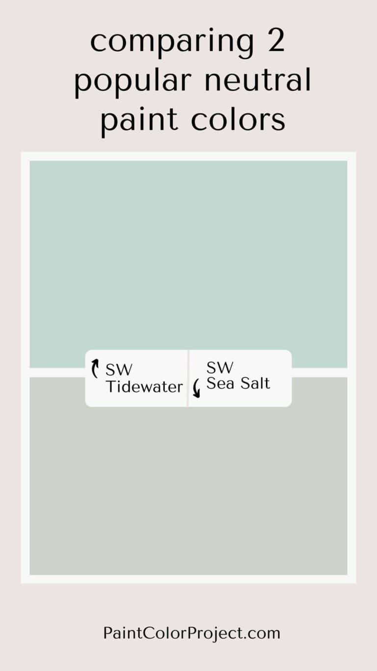 Sherwin Williams Tidewater vs Sea Salt Let's Compare! The Paint