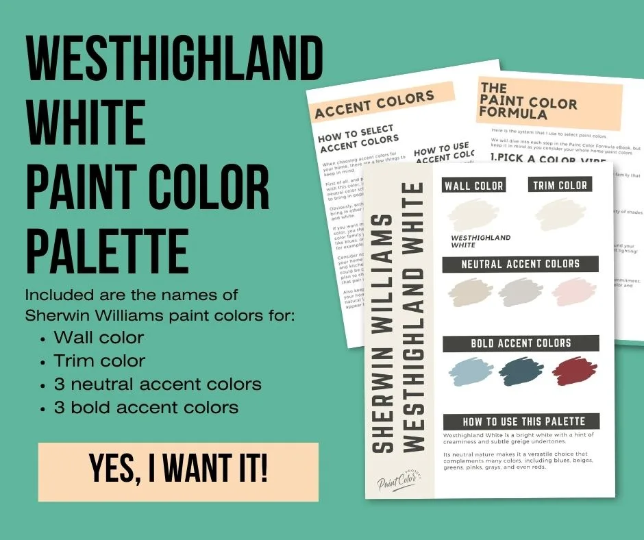 Sherwin Williams Westhighland White Color Palette