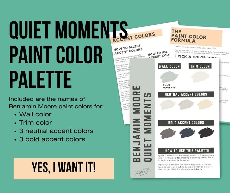 Benjamin Moore Quiet Moments Color Palette