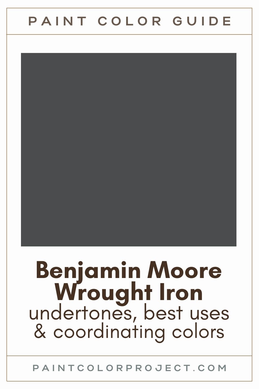 Benjamin Moore Wrought Iron Paint Color Guide