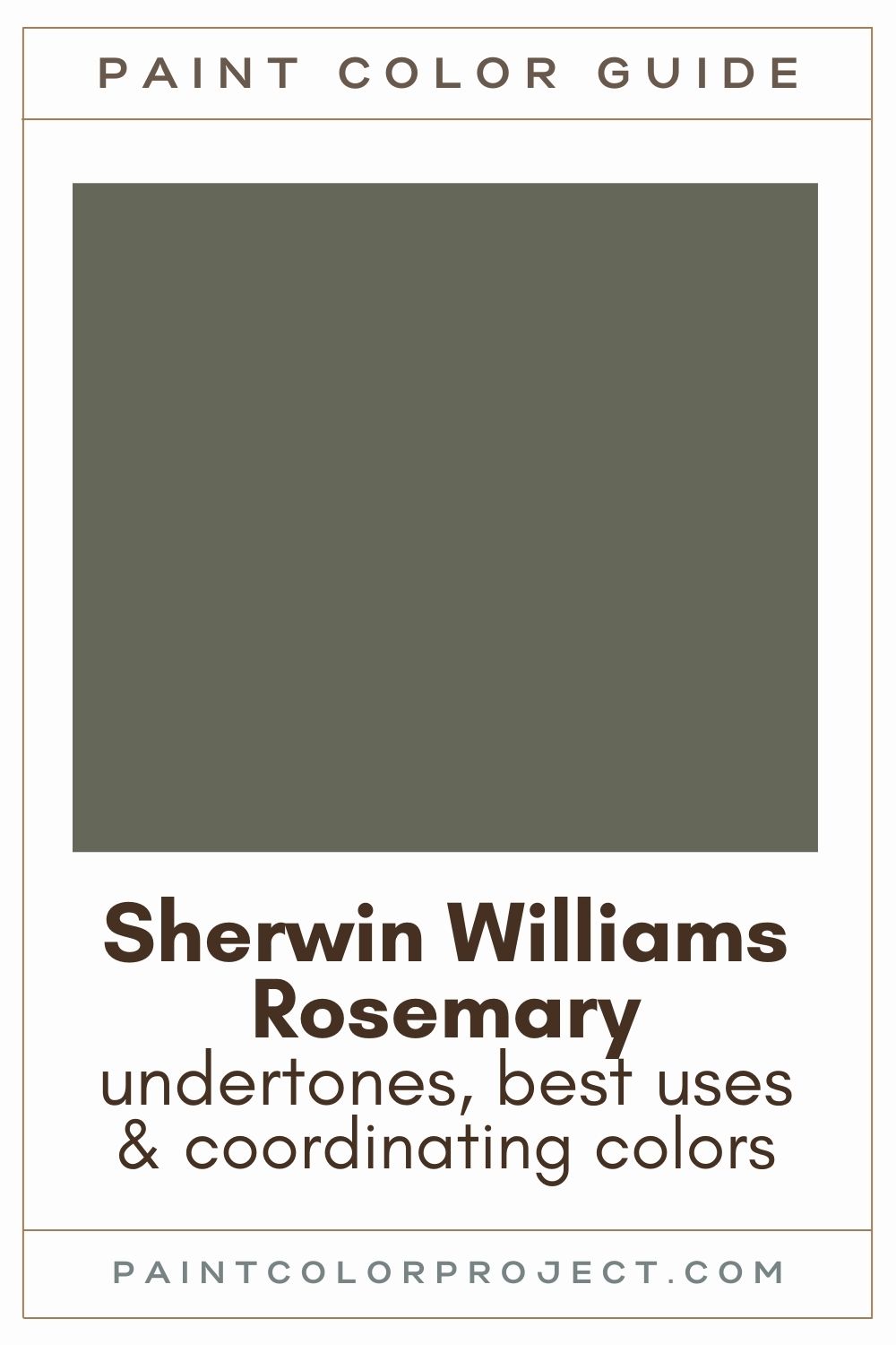 Sherwin Williams Rosemary Paint Color Guide