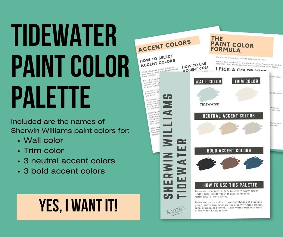 Sherwin Williams Tidewater Color Palette