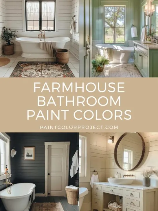 best farmhouse bathroom paint colors