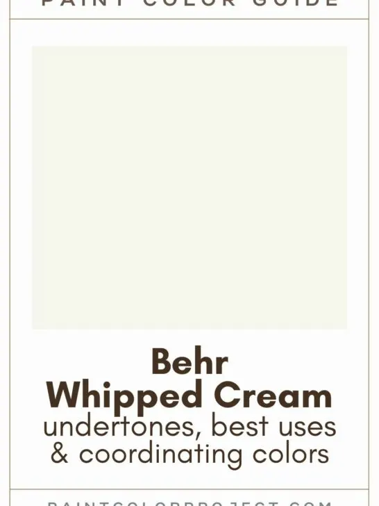 Behr Whipped Cream Paint Color Guide