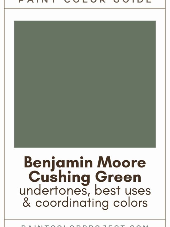 Benjamin Moore Cushing Green Paint Color Guide