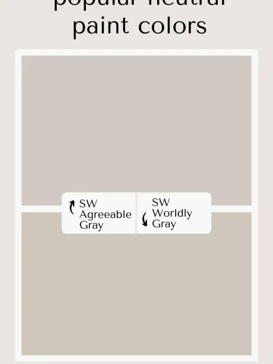 Sherwin Williams Agreeable Gray vs Worldly Gray