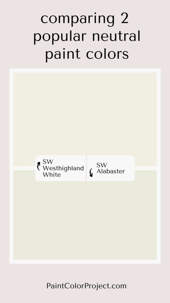 Sherwin Williams Westhighland White vs Alabaster