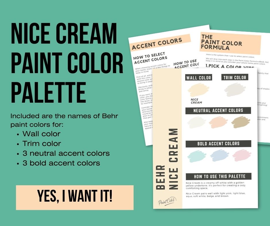 Behr Nice Cream Color Palette