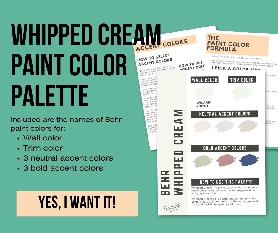 Behr Whipped Cream Color Palette