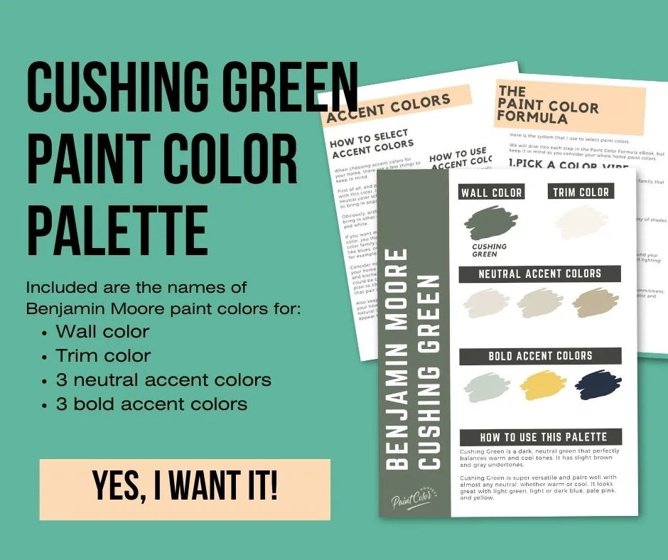 Benjamin Moore Cushing Green Color Palette