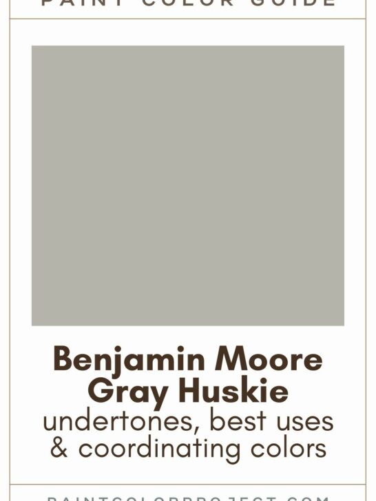 Benjamin Moore Gray Huskie Paint Color Guide