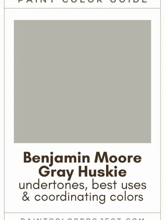 Benjamin Moore Gray Huskie Paint Color Guide