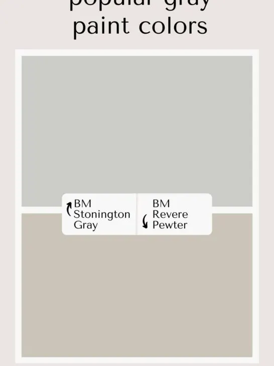 Benjamin Moore Stonington Gray vs Revere Pewter