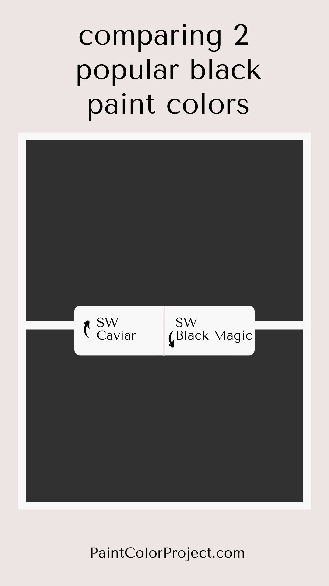 Sherwin Williams Caviar vs Black Magic