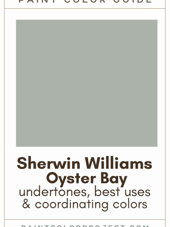 Sherwin Williams Oyster Bay Paint Color Guide