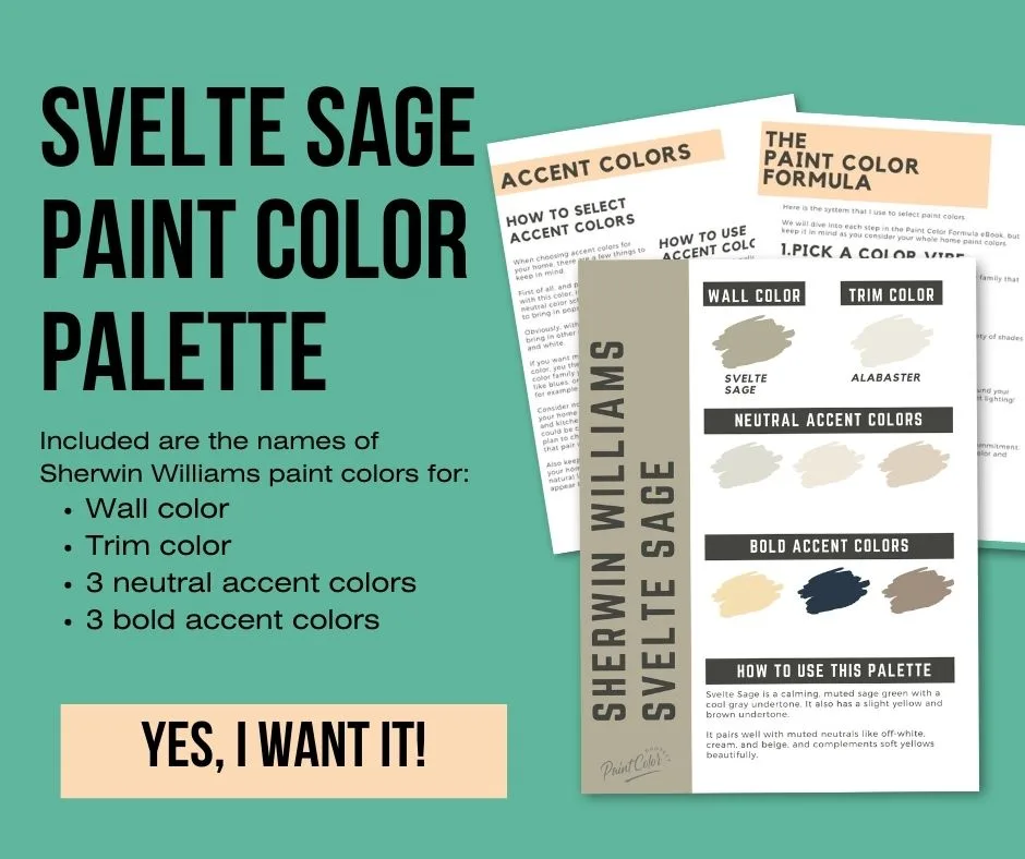 Sherwin Williams Svelte Sage Color Palette